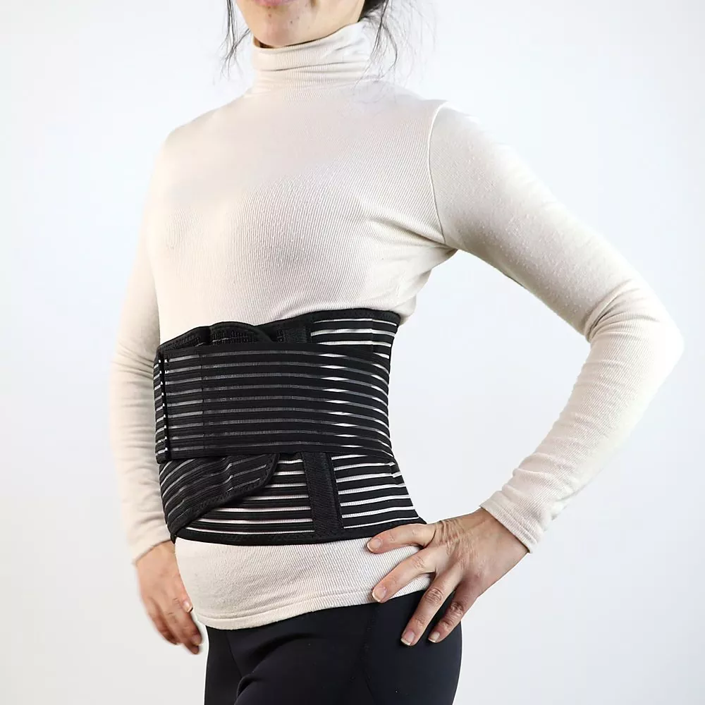 Atilẹyin ẹgbẹ-ikun Lumbar Pẹlu Yiyọ Irin Awo