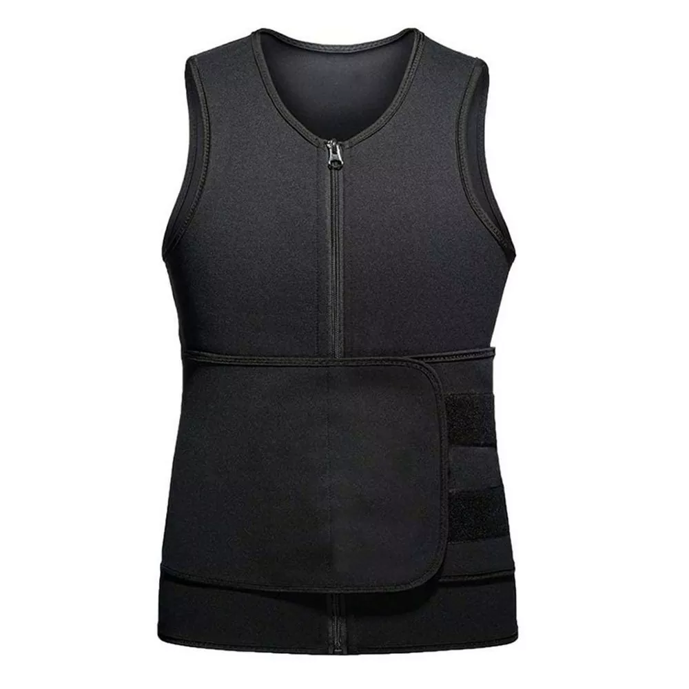 Awọn ọkunrin Sport Ara Shaper Slim Fit Sleeveless Sauna Aṣọ